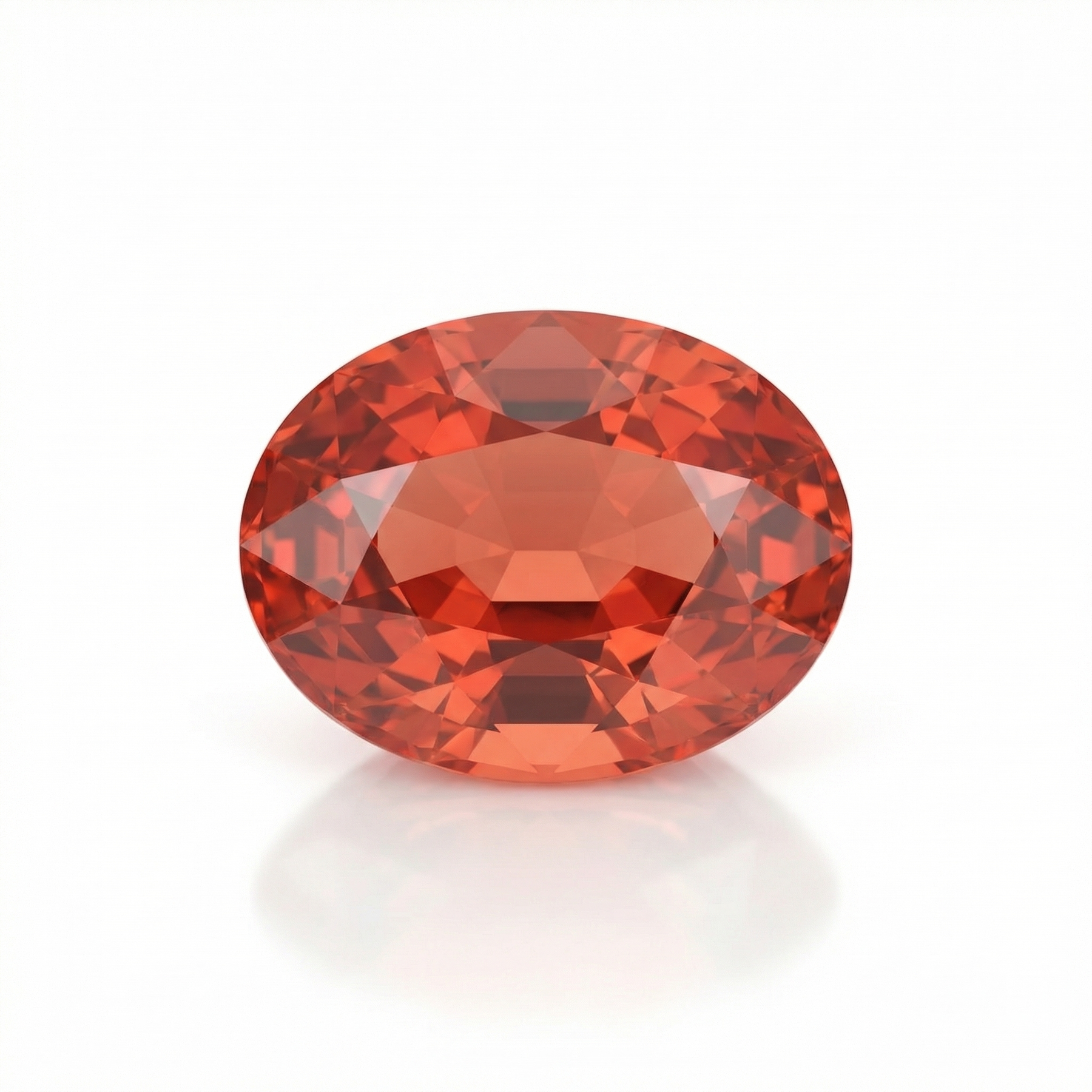 IGI Certified Laboratory Grown Orangy Pink Sapphire | 20.44 Carat Oval Mixed Cut | Luxury Gemstone-Saleh Sallom