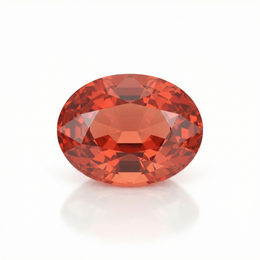 IGI Certified Laboratory Grown Orangy Pink Sapphire | 20.44 Carat Oval Mixed Cut | Luxury Gemstone-Saleh Sallom