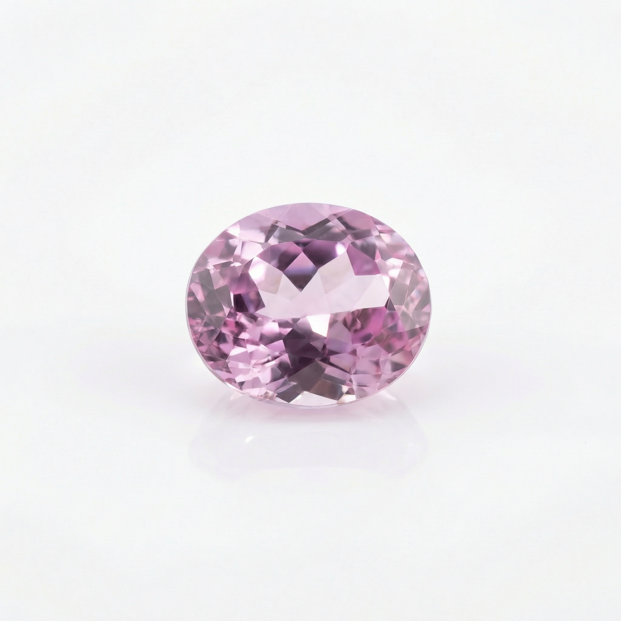 IGI Certified Laboratory Grown Purplish Pink Sapphire | 7.27 Carat Oval Mixed Cut | Luxury Gemstone-Saleh Sallom Main image