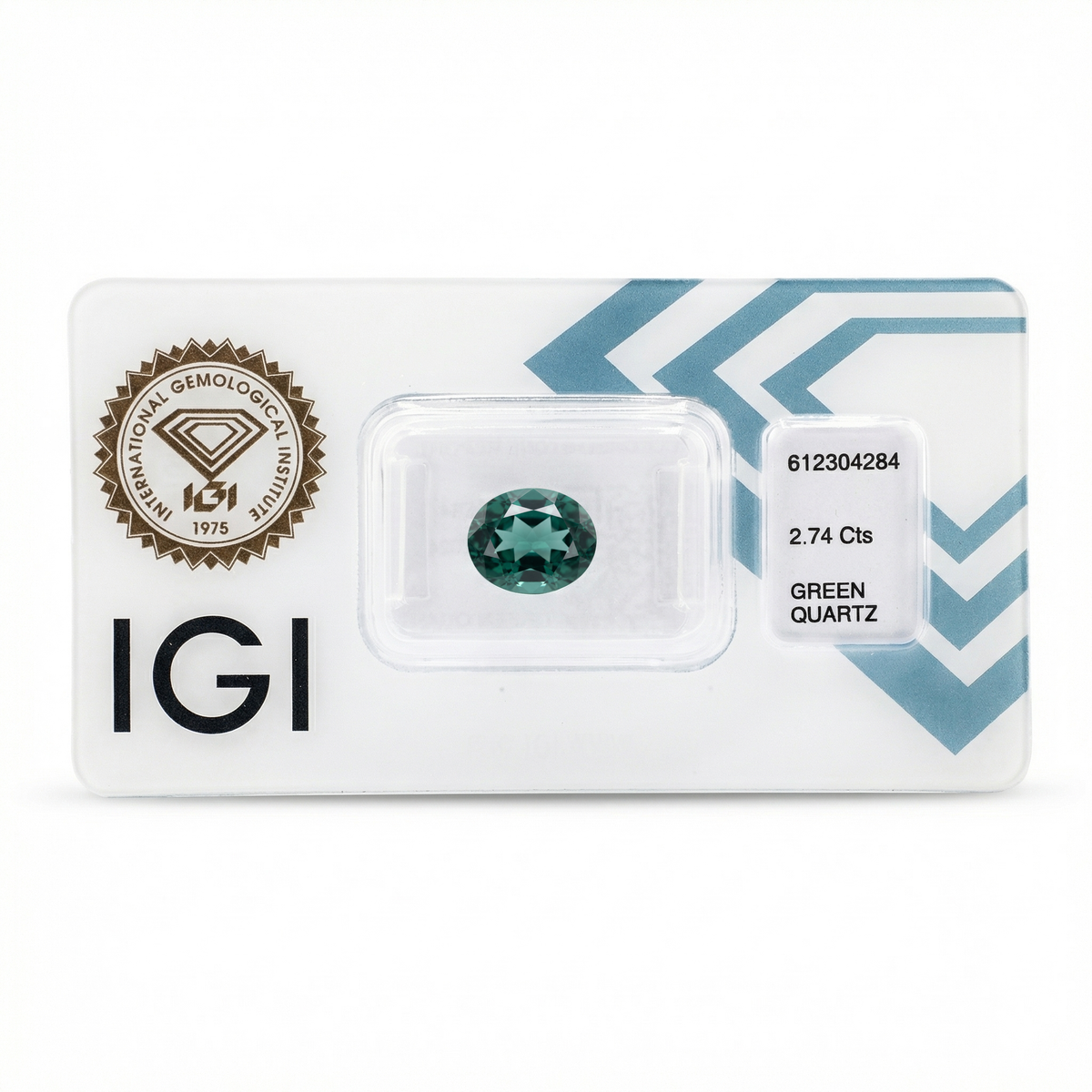 IGI Certified Natural Green Quartz | 2.74 Carat Oval Cut | Transparent Green