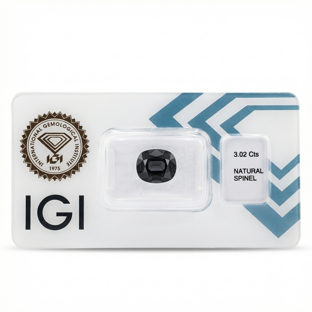IGI Certified Natural Spinel | 3.02 Carat Cushion Cut | Dark Purplish Violet