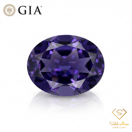 GIA Certified Natural Iolite | 1.99 Carat Oval Cut | Deep Violet Blue