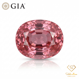 GIA Certified Natural Pink Tourmaline | 3.24 Carat Cushion Cut | Purplish Pink