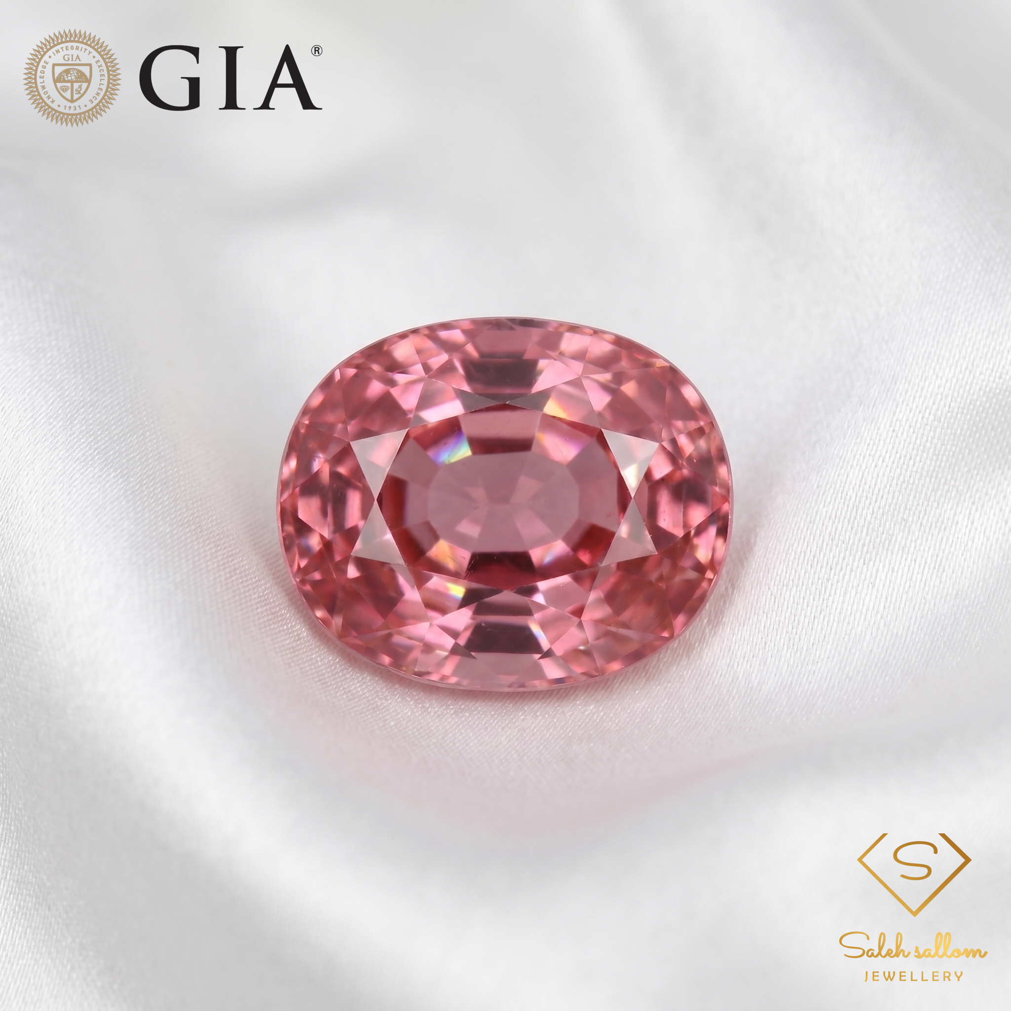 GIA Certified Natural Pink Tourmaline | 3.24 Carat Cushion Cut | Purplish Pink Secondary image