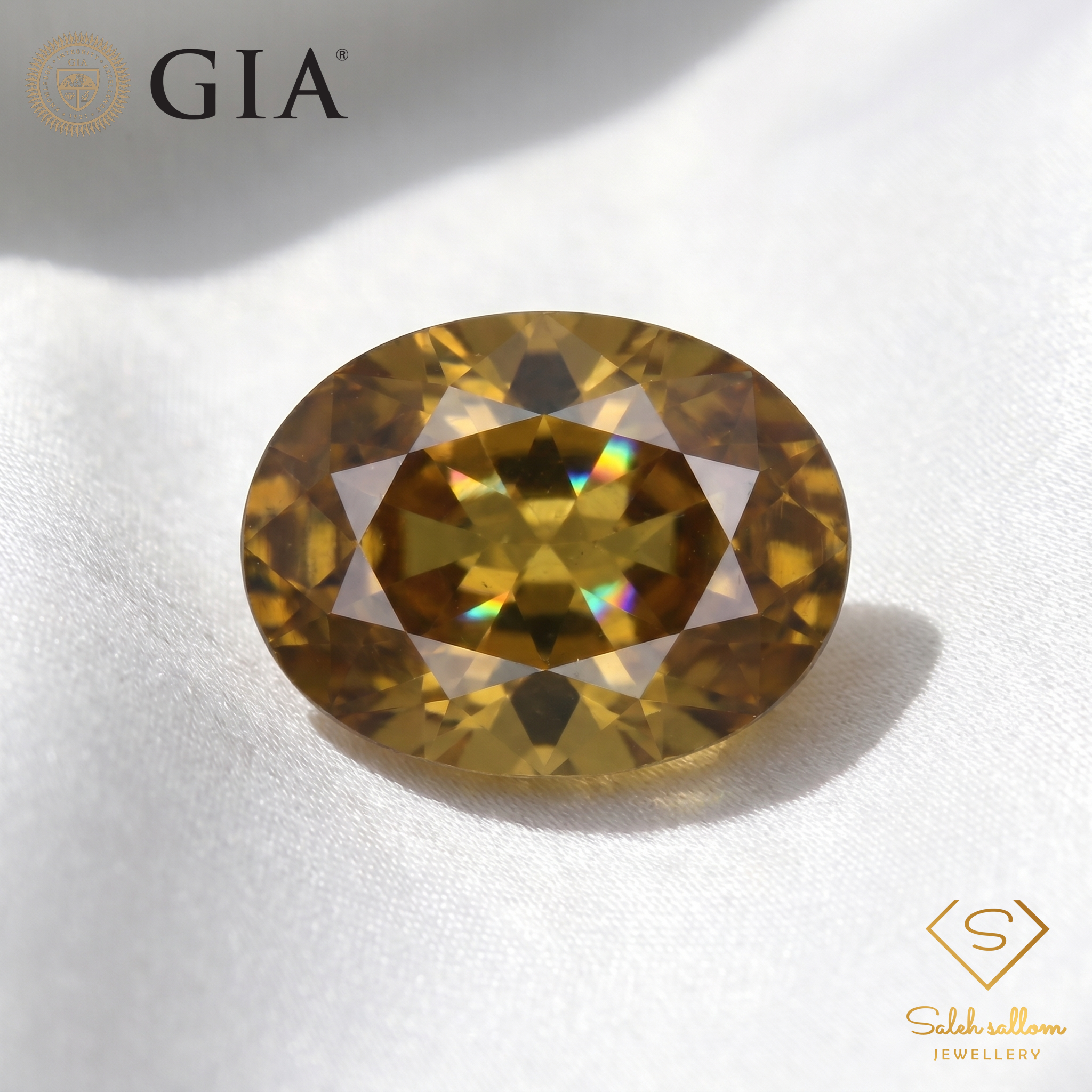 GIA Certified Natural Greenish Yellow Tourmaline | 1.16 Carat Oval Cut | Bright Lime Glow Secondary image