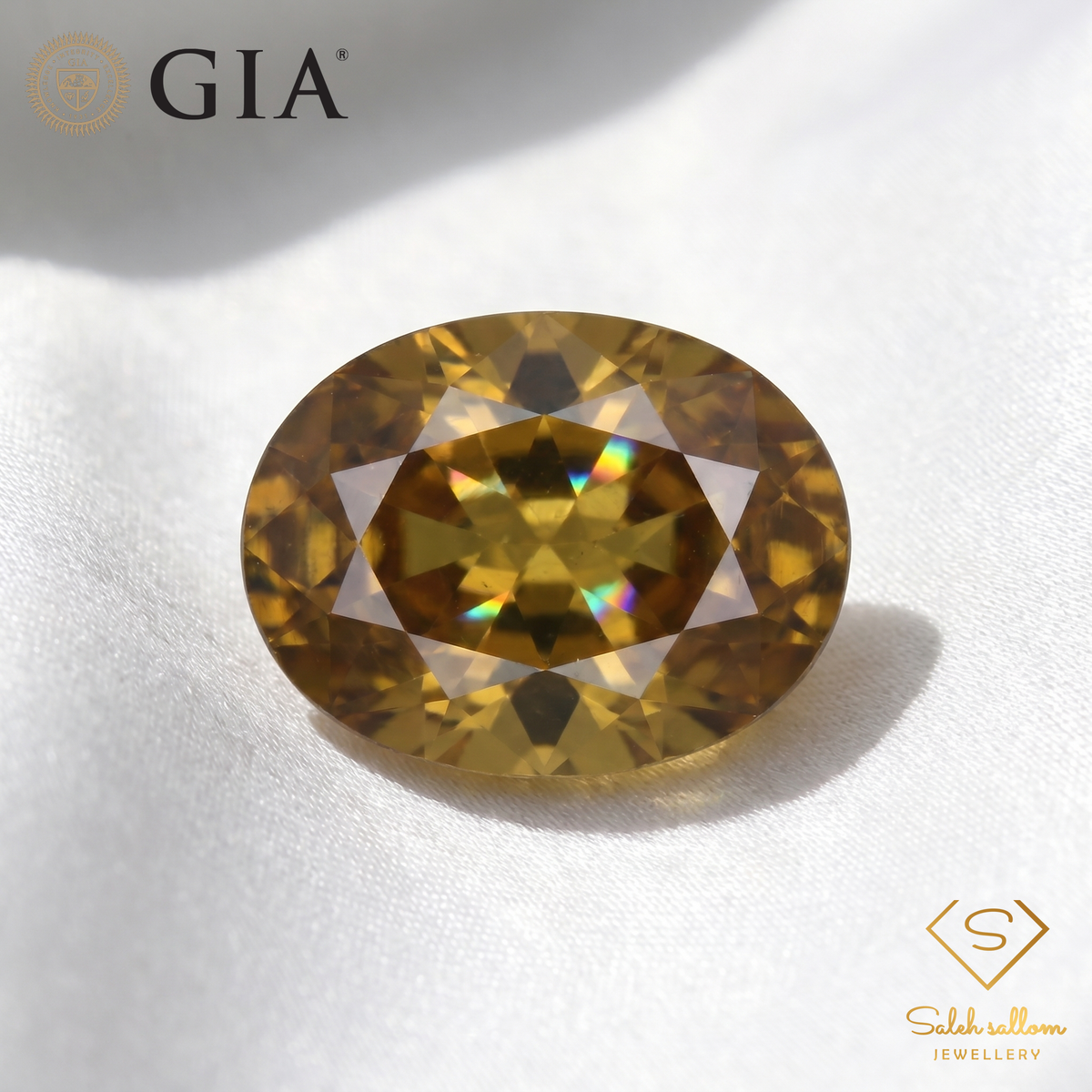GIA Certified Natural Greenish Yellow Tourmaline | 1.16 Carat Oval Cut | Bright Lime Glow