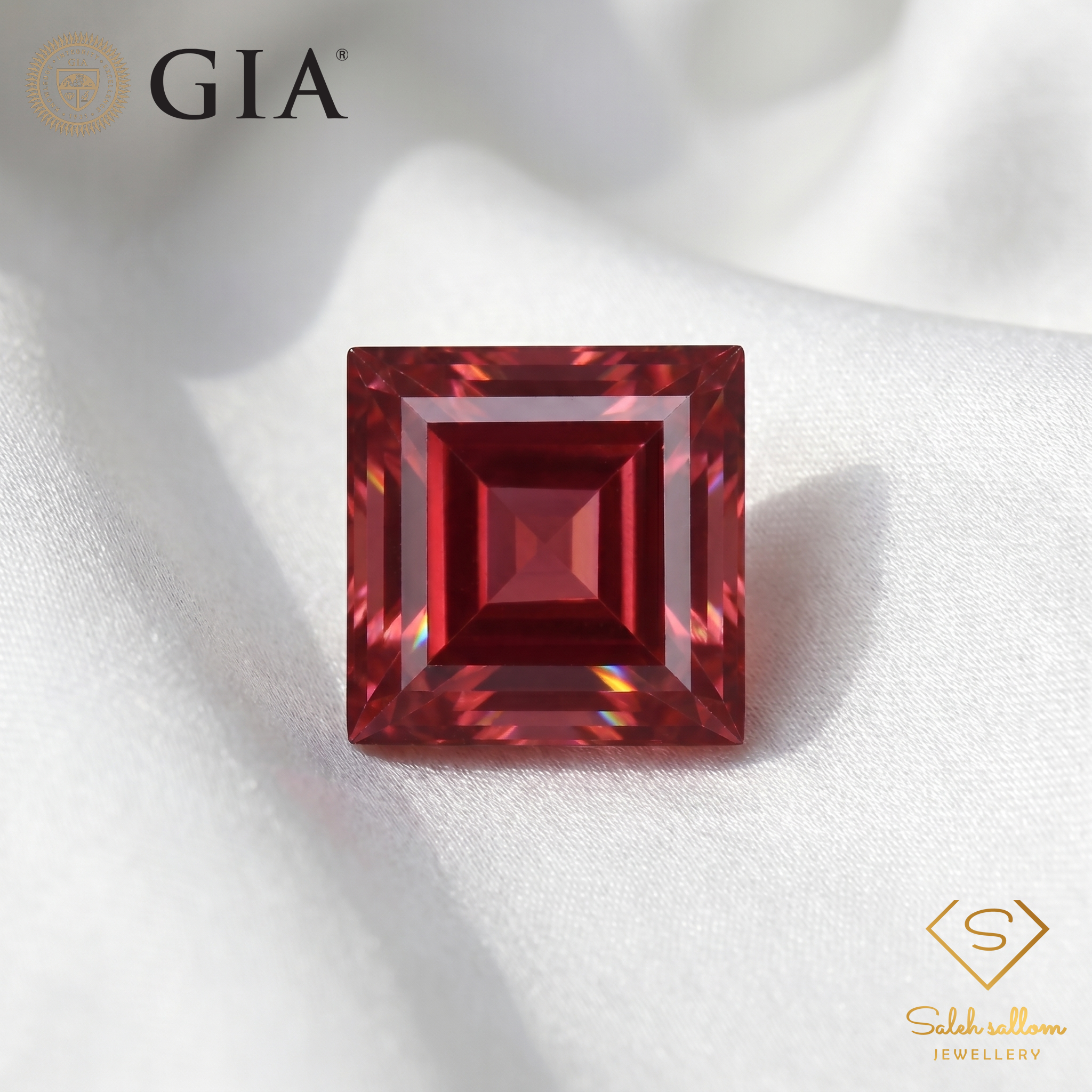 GIA Certified Color Change Tourmaline | 1.95 Carat Square Step Cut | Pink ↔ Orange Transformation Secondary image