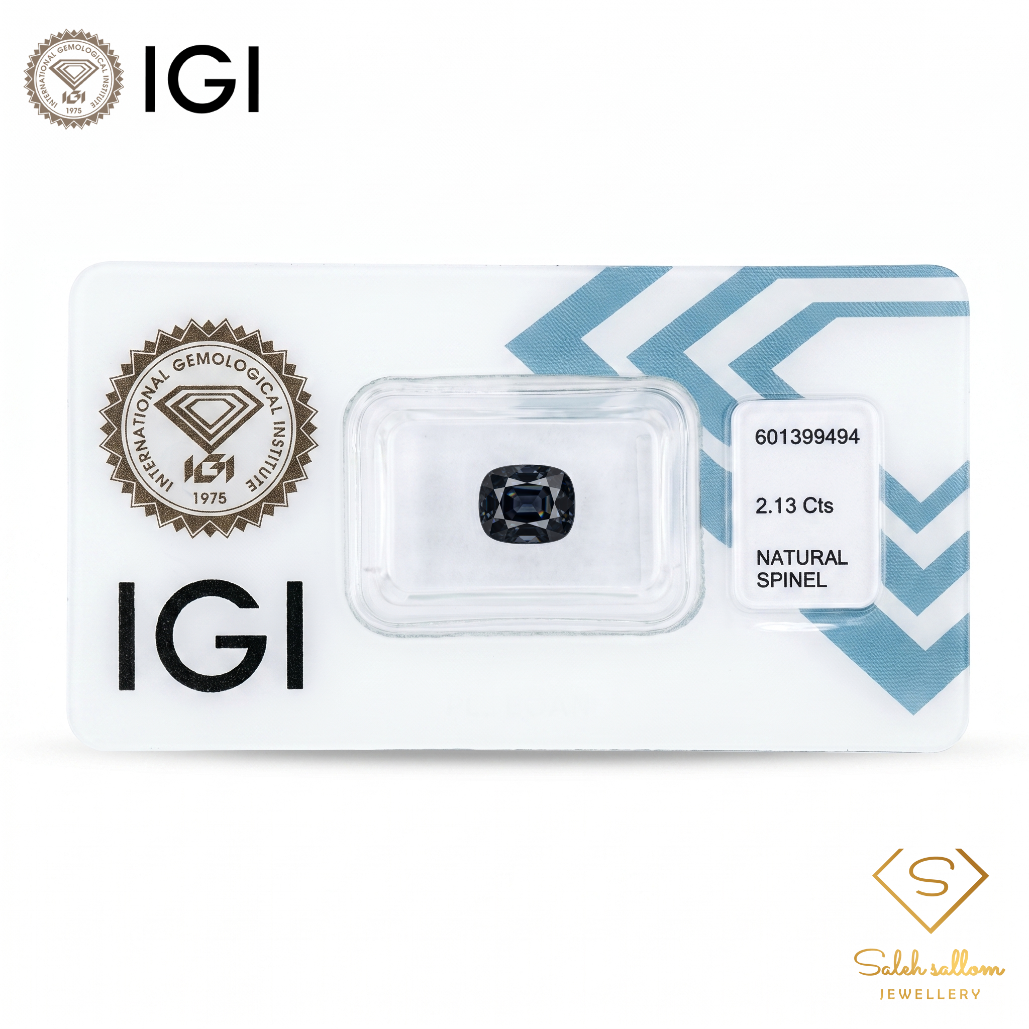 IGI Certified Natural Dark Purple Spinel | 2.13 Carat Cushion Cut | Deep Violet Luxury Gem Secondary image
