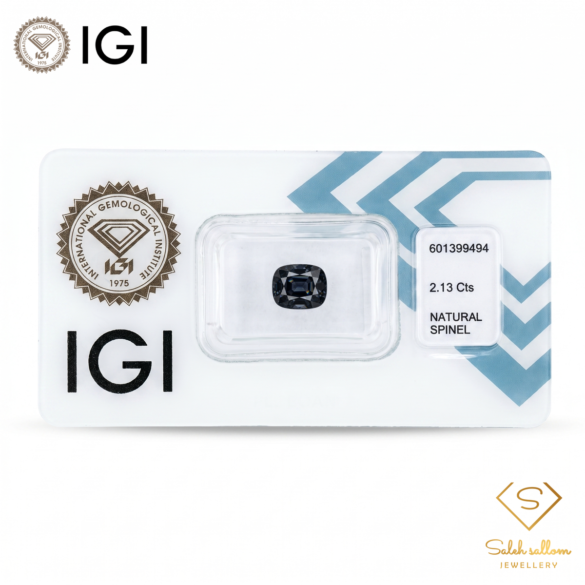 IGI Certified Natural Dark Purple Spinel | 2.13 Carat Cushion Cut | Deep Violet Luxury Gem