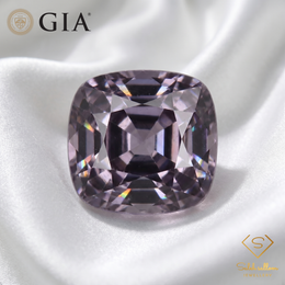 GIA Certified Natural Pinkish Purple Spinel | 1.17 Carat Cushion Cut | Unheated Fine Gemstone-Saleh Sallom