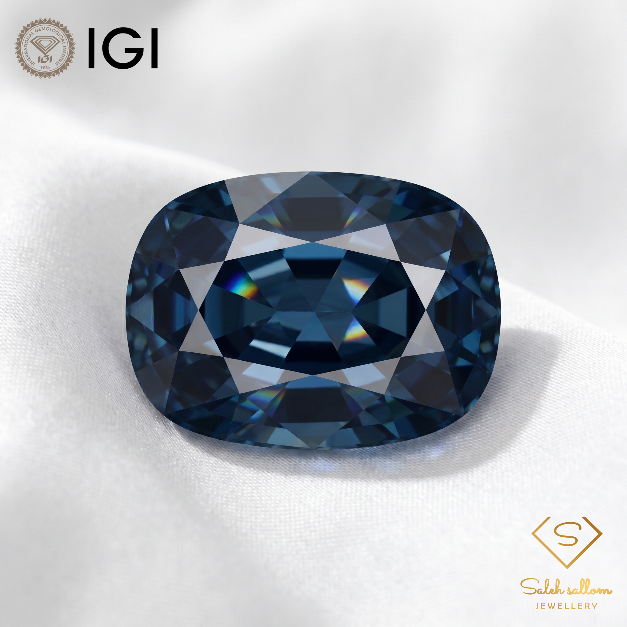 IGI Certified Natural Indicolite Tourmaline | 0.72 Carat Cushion Cut | Rare Greenish Blue Gemstonev Secondary image