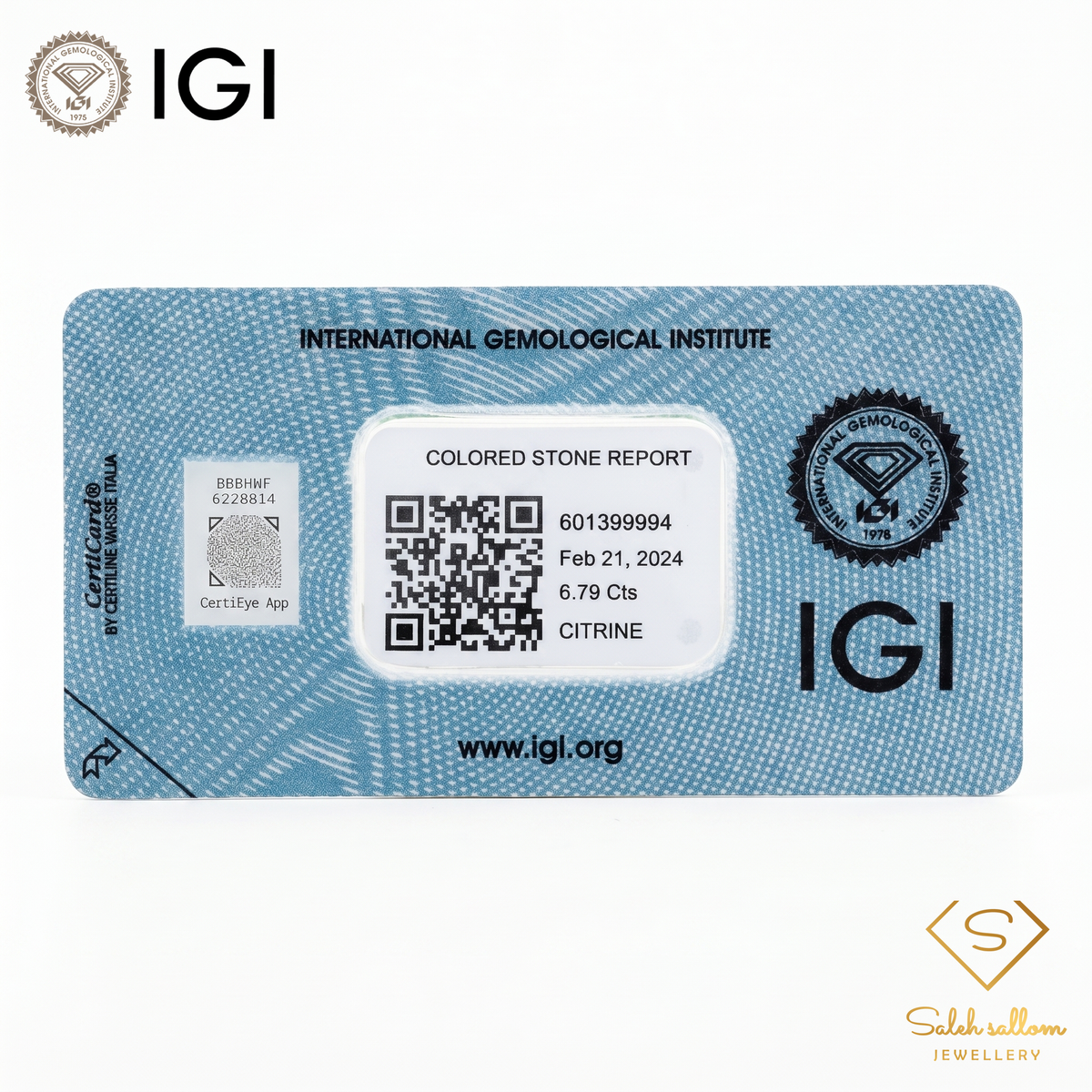 IGI Certified Bright Yellow Citrine | 6.79 Carat Oval Cut | Everyday Luxury Gem