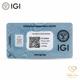 IGI Certified Golden Citrine Gem | 10.05 Carat Oval Cut | Radiant Luxury Statement