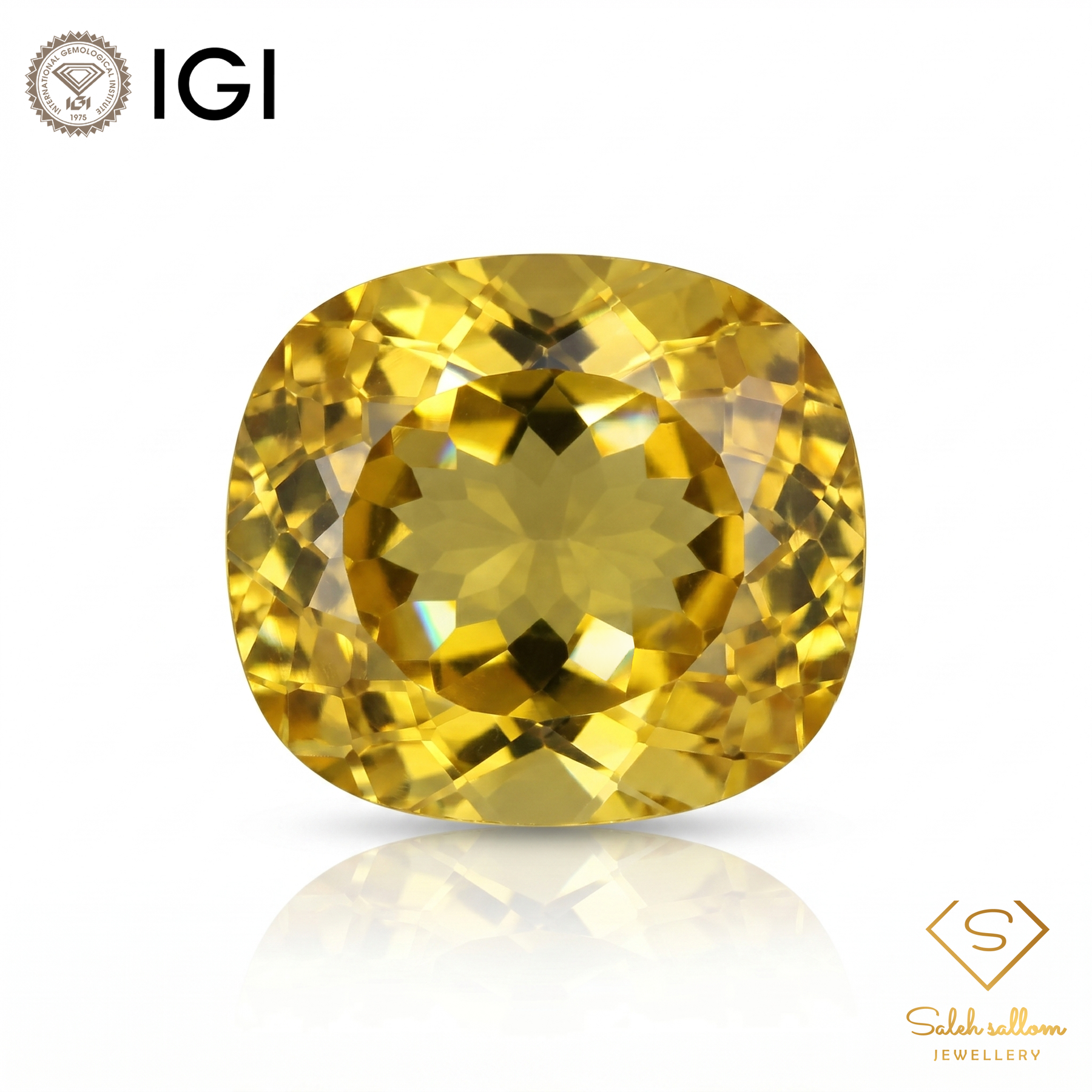 IGI Certified Golden Citrine Gem | 10.05 Carat Oval Cut | Warm Luxury Statement
