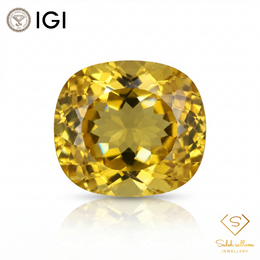 IGI Certified Golden Citrine Gem | 10.05 Carat Oval Cut | Warm Luxury Statement