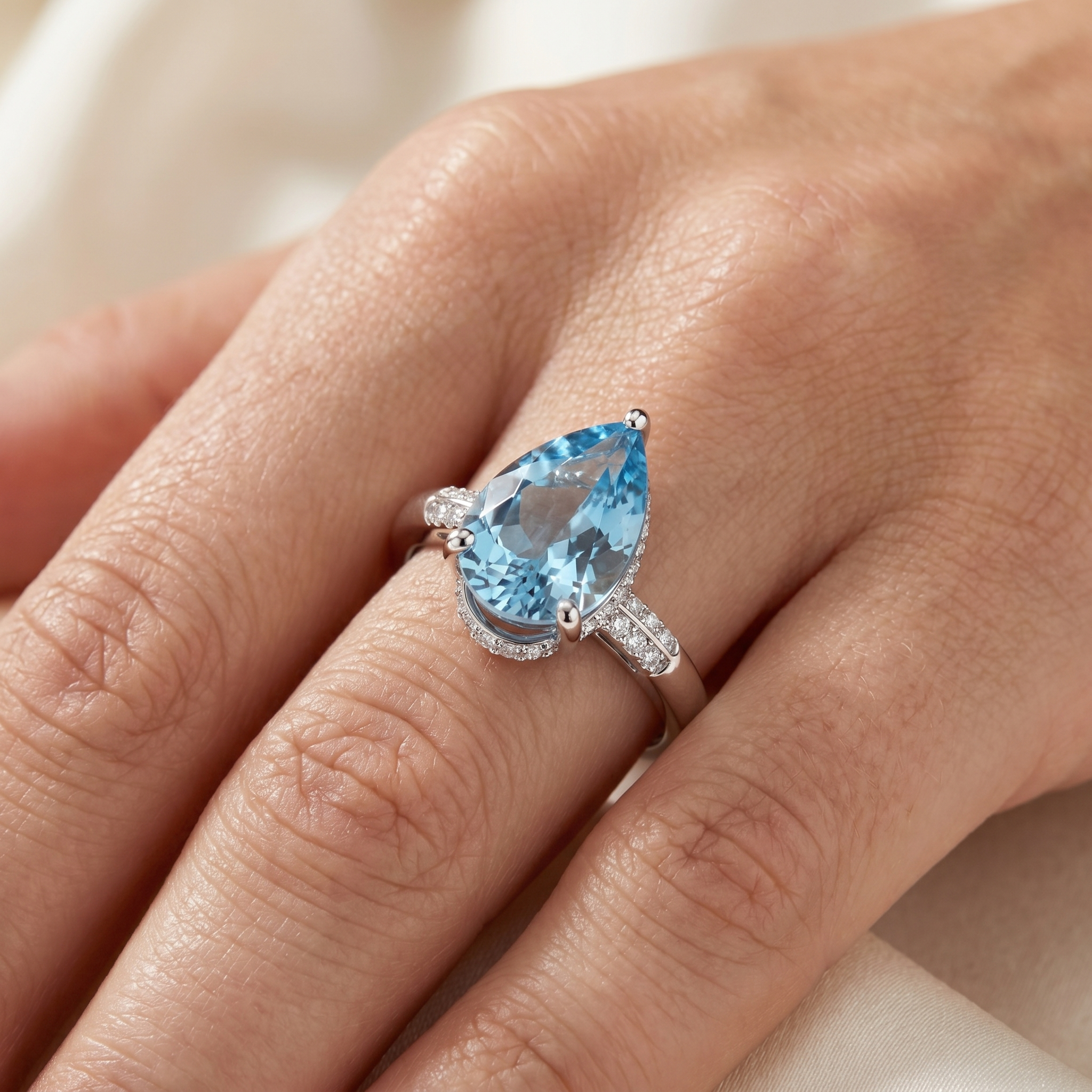 Laboratory-Grown Diamond Ring in 18K White Gold Secondary image
