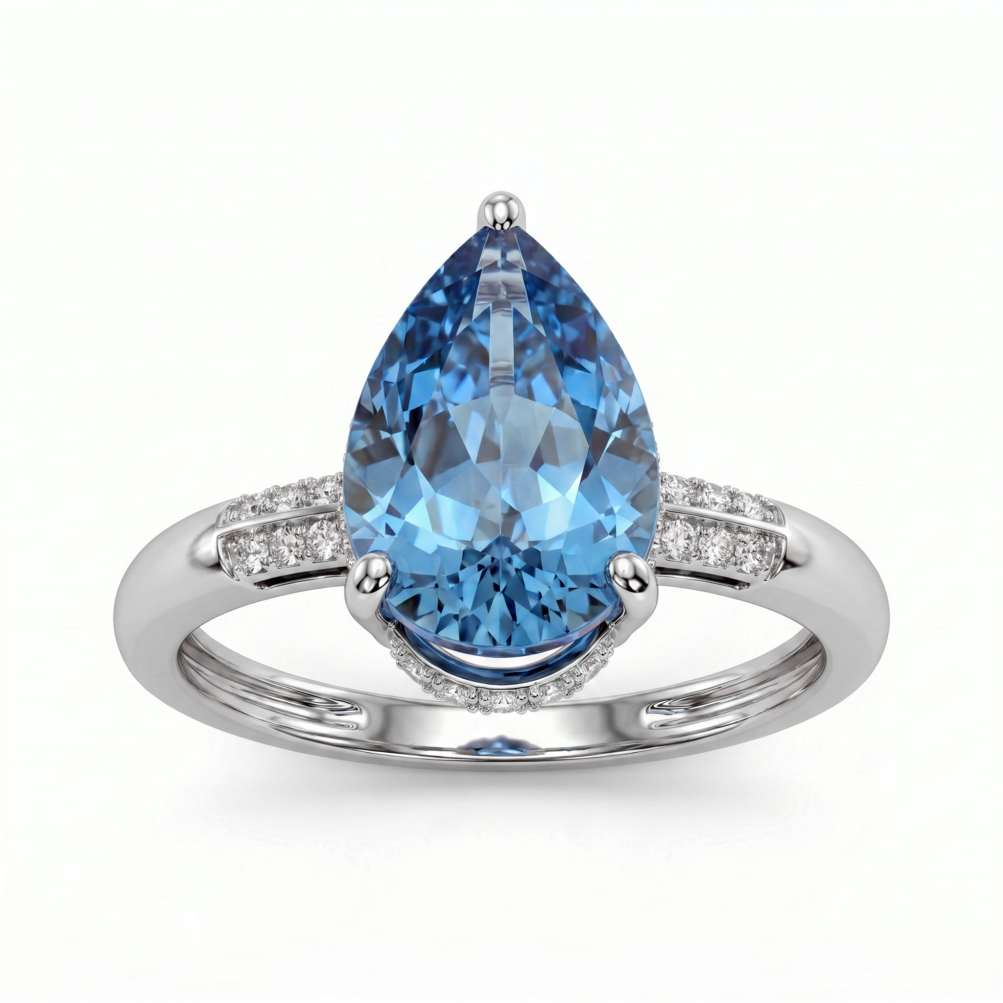 Laboratory-Grown Diamond Ring in 18K White Gold Main image