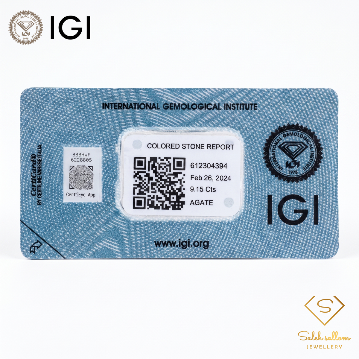 IGI Certified Dark Onyx-Style Gem | 9.15 Carat Oval Cabochon | Bold Masculine Stone-Saleh Sallom