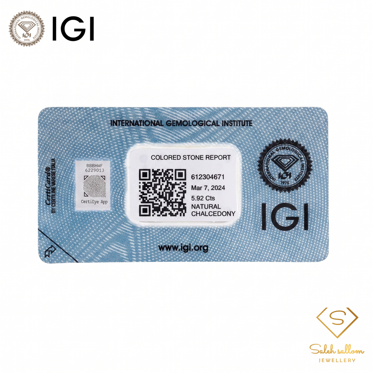 IGI Certified Natural Yellow Chalcedony | 5.92 Carats Oval Cabochon | Elegant Collector Gemstone-Saleh Sallom