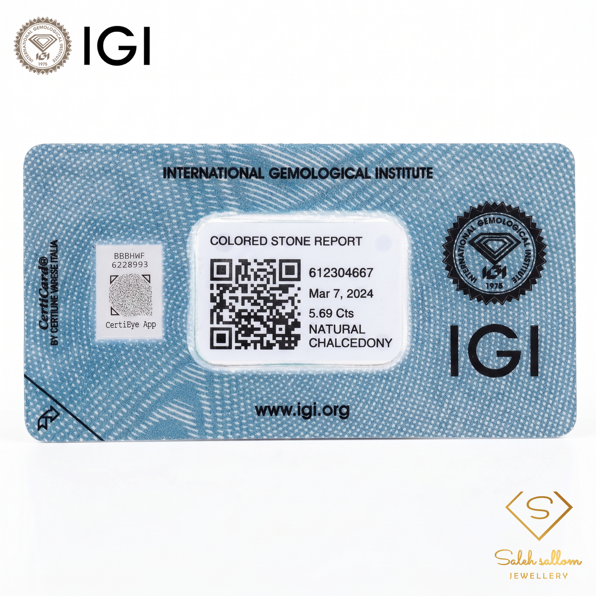 IGI Certified Vivid Green Cabochon Gem | 5.69 Carat | Soft Glow Luxury Stone-Saleh Sallom