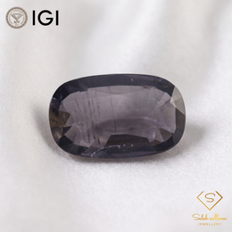IGI Certified Natural Iolite | 5.91 Carats Cushion Mixed Cut | Bluish Violet Luxury Gemstone-Saleh Sallom