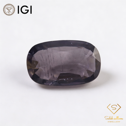 IGI Certified Natural Iolite | 5.91 Carats Cushion Mixed Cut | Bluish Violet Luxury Gemstone-Saleh Sallom