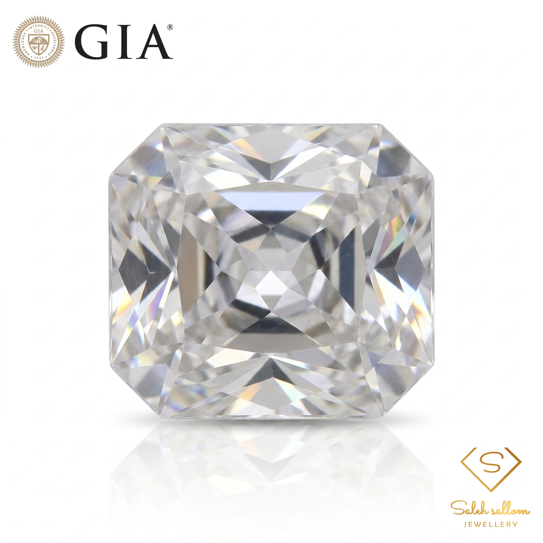 GIA Certified Natural Morganite | 7.50 Carats Octagonal Modified Brilliant Cut | Very Light Pink-Saleh Sallom