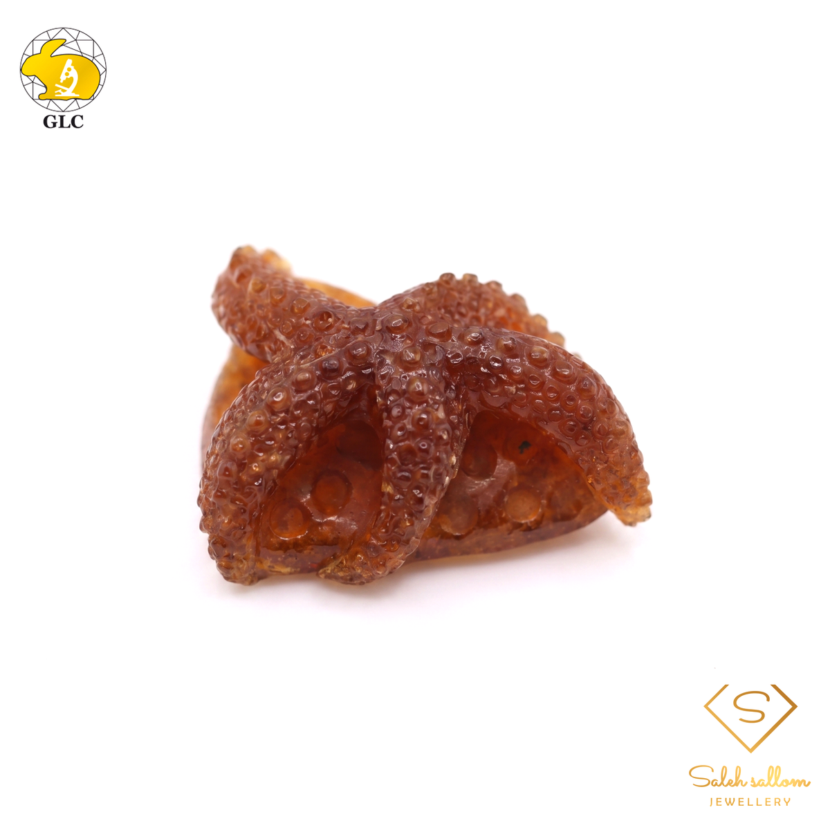 32.97 Ct Natural Hessonite Garnet Carving | Certified Orange Hessonite Garnet Sculpture | Collector Gemstone Artwork