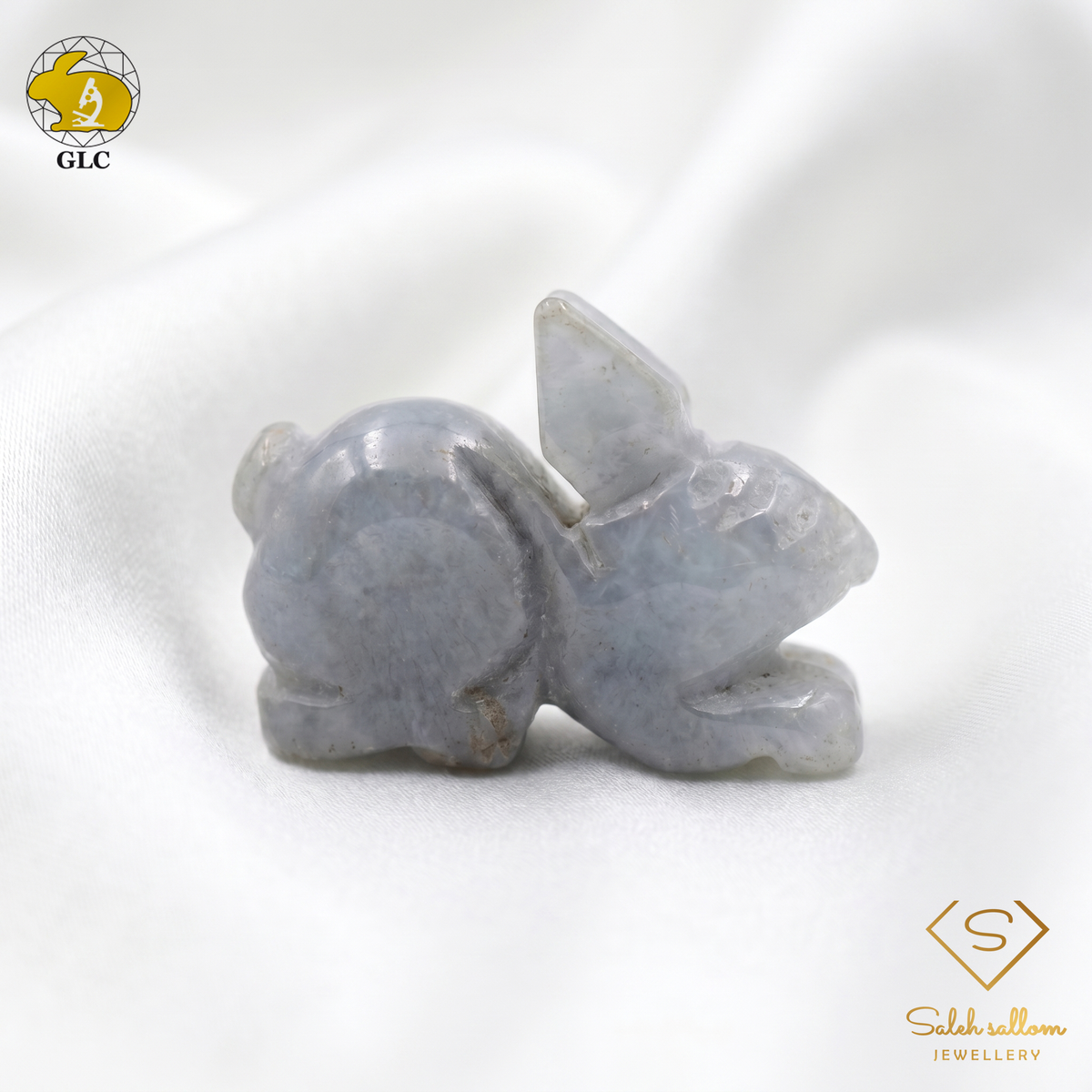 134.02 Ct Natural Light Green Jadeite Rabbit Carving | Certified Jadeite Sculpture | Collector Gemstone Artwork