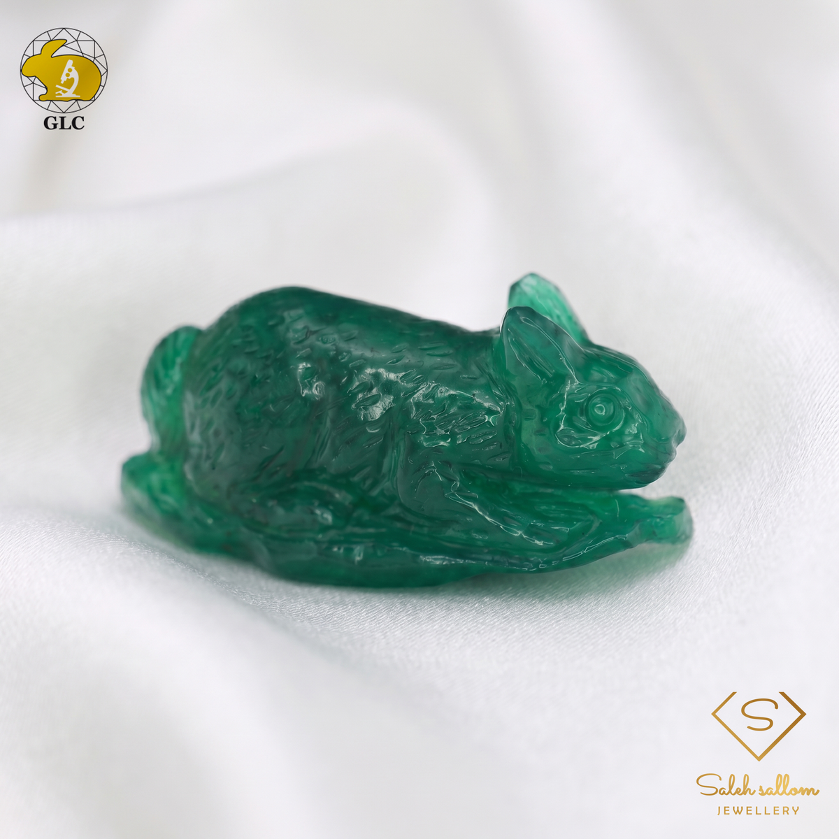 18.60 Ct Natural Green Chalcedony Mouse Carving | Certified Chalcedony Sculpture | Collector Gemstone Artwork