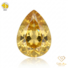 GLC Certified Natural Citrine | 1.61 Carats Pear Fancy Cut-Saleh Sallom