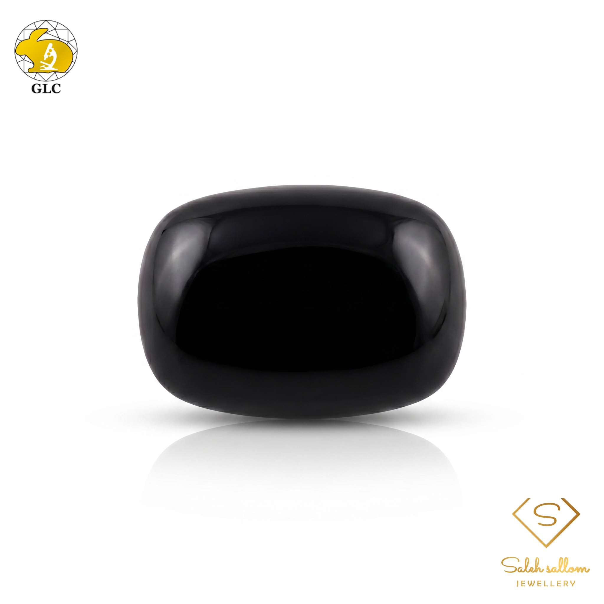 Natural Black Spinel | 17.07 Carats Cushion Cabochon | Statement Luxury Gemstone-Saleh Sallom Main image