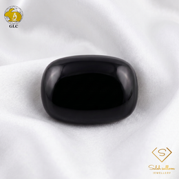 Natural Black Spinel | 17.07 Carats Cushion Cabochon | Statement Luxury Gemstone-Saleh Sallom