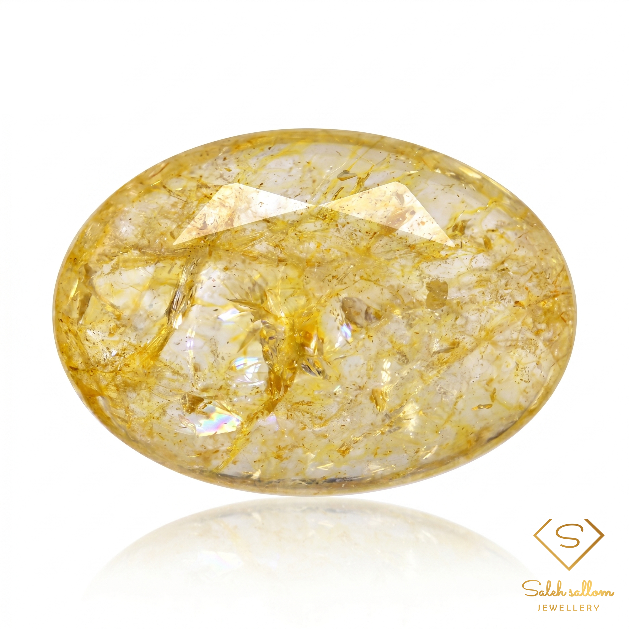 Natural Citrine | 34.72 Carats | Golden Yellow Statement Gemstone-Saleh Sallom Main image