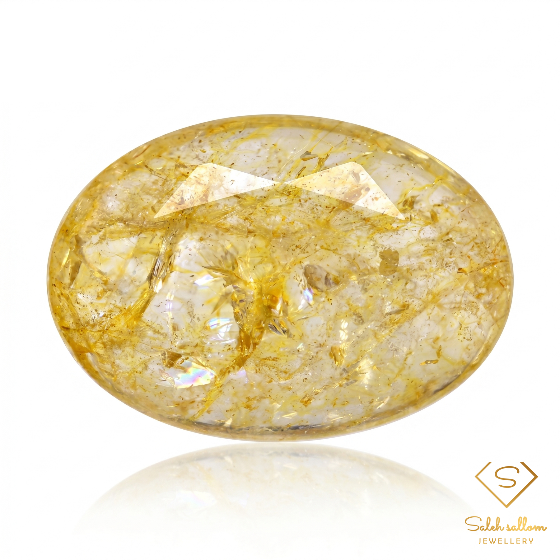 Natural Citrine | 34.72 Carats | Golden Yellow Statement Gemstone-Saleh Sallom