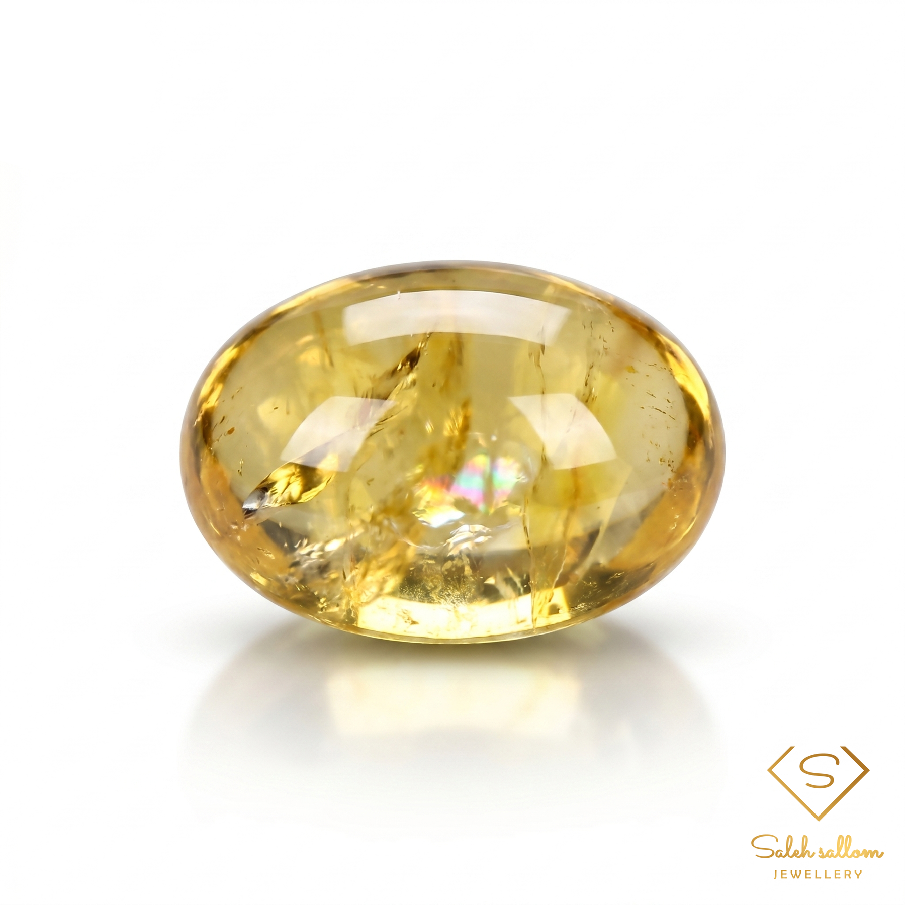 Natural Citrine | 39.67 Carats | Golden Yellow Statement Luxury Gemstone-Saleh Sallom