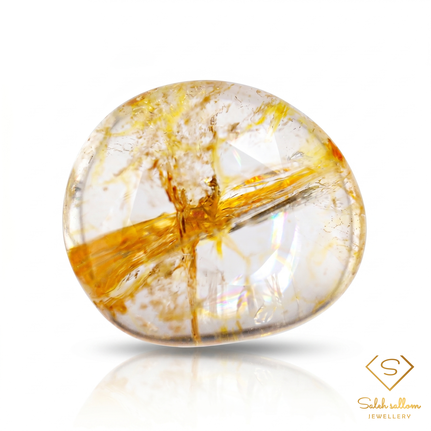 Natural Citrine | 51.49 Carats | Golden Yellow Collector Statement Gemstone-Saleh Sallom