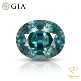 GIA Certified Natural Blue Sapphire | 1.26 Carats Oval Mixed Cut | Heated-Saleh Sallom