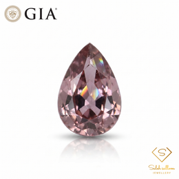GIA Certified Natural Pink Sapphire | 0.78 Carat Pear Mixed Cut | Luxury Gemstone-Saleh Sallom