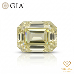 GIA Certified Natural Yellow Sapphire | 0.70 Carat Octagonal Step Cut | Luxury Gemstone-Saleh Sallom