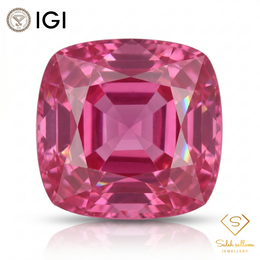 IGI Certified Pink Sapphire with Lead Glass Filling | 1.76 Carat Cushion Mixed Cut | Luxury Gemstone-Saleh Sallom