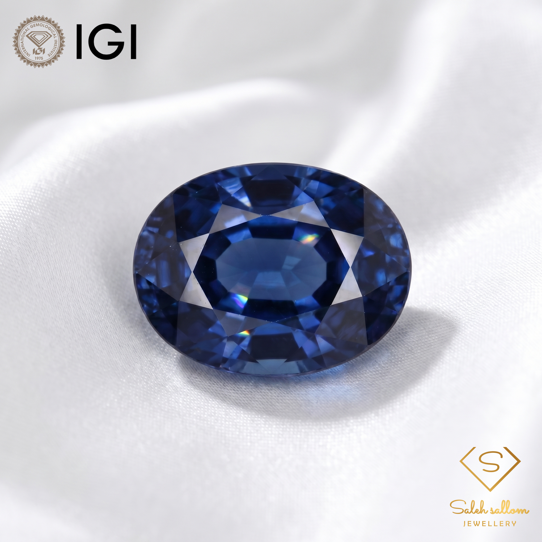 IGI Certified Natural Blue Sapphire | 1.87 Carat Oval Mixed Cut | Luxury Gemstone Secondary image