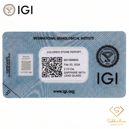 IGI Certified Yellow Sapphire with Lead Glass Filling | 2.73 Carat Pear Mixed Cut | Luxury Gemstone-Saleh Sallom