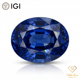 IGI Certified Natural Blue Sapphire | 1.42 Carat Oval Mixed Cut | Luxury Gemstone-Saleh Sallom