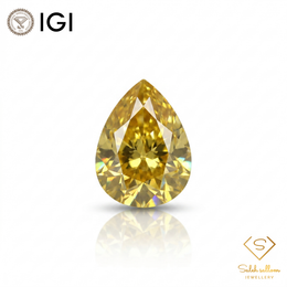 IGI Certified Natural Yellow Sapphire | 2.24 Carat Pear Mixed Cut | Luxury Gemstone-Saleh Sallom