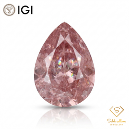 IGI Certified Natural Pink Sapphire | 2.39 Carats Pear Mixed Cut | Heated Gemstone-Saleh Sallom
