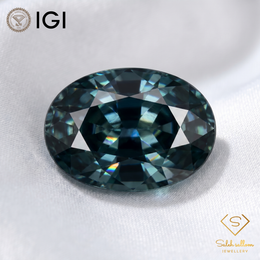 IGI Certified Natural Blue Sapphire | 1.45 Carat Oval Mixed Cut | Heated Gemstone-Saleh Sallom