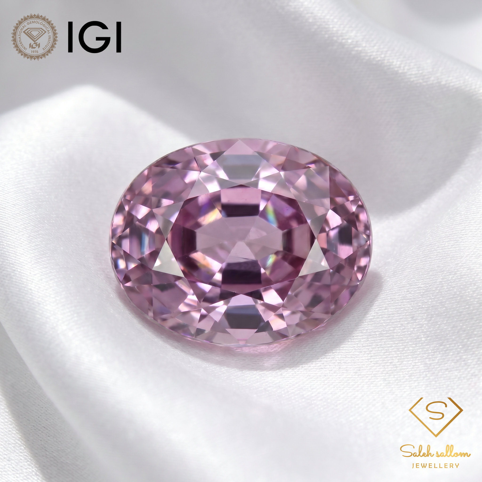 IGI Certified Natural Purple Sapphire | 0.59 Carat Oval Cut | Heated Pinkish Purple Gemstone Secondary image