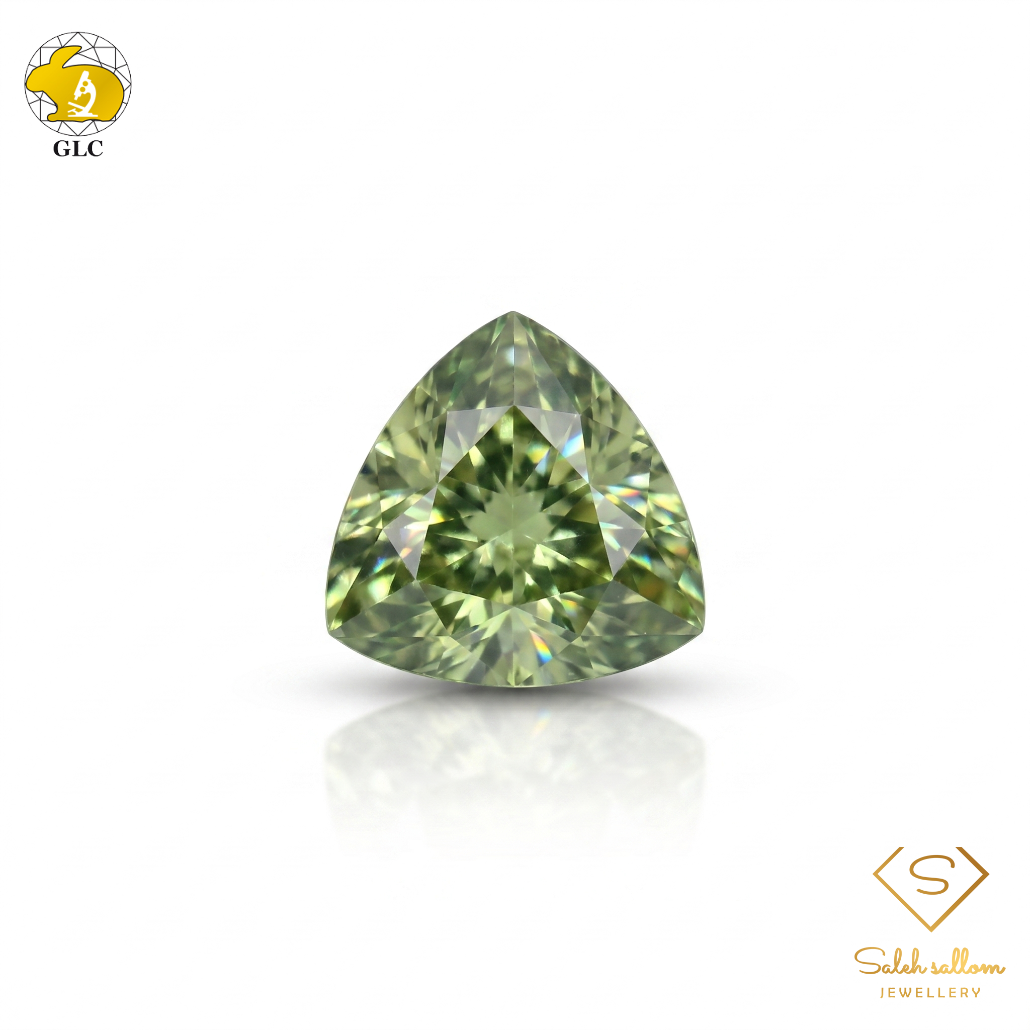 Certified Natural Yellow Sapphire | 0.49 Carat Triangle Modified Brilliant Cut | Heated
