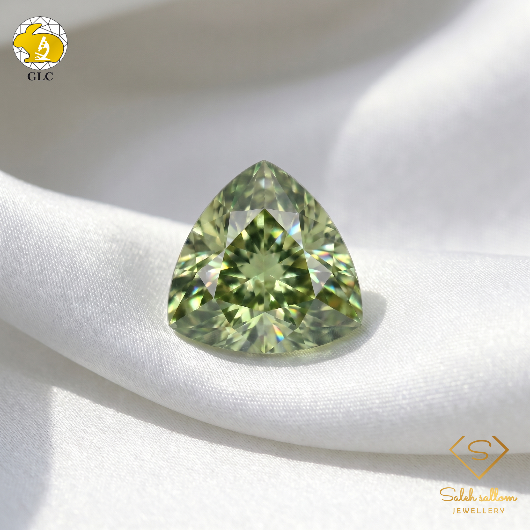 Certified Natural Yellow Sapphire | 0.49 Carat Triangle Modified Brilliant Cut | Heated Secondary image